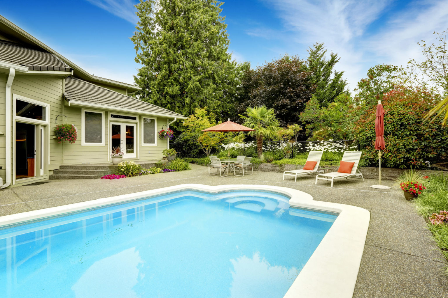 backyard pool